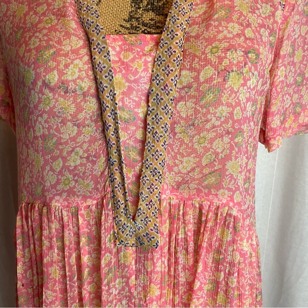 Anthropologie Maeve Sheer Babydoll Dress- Size 4 - Picture 5 of 11